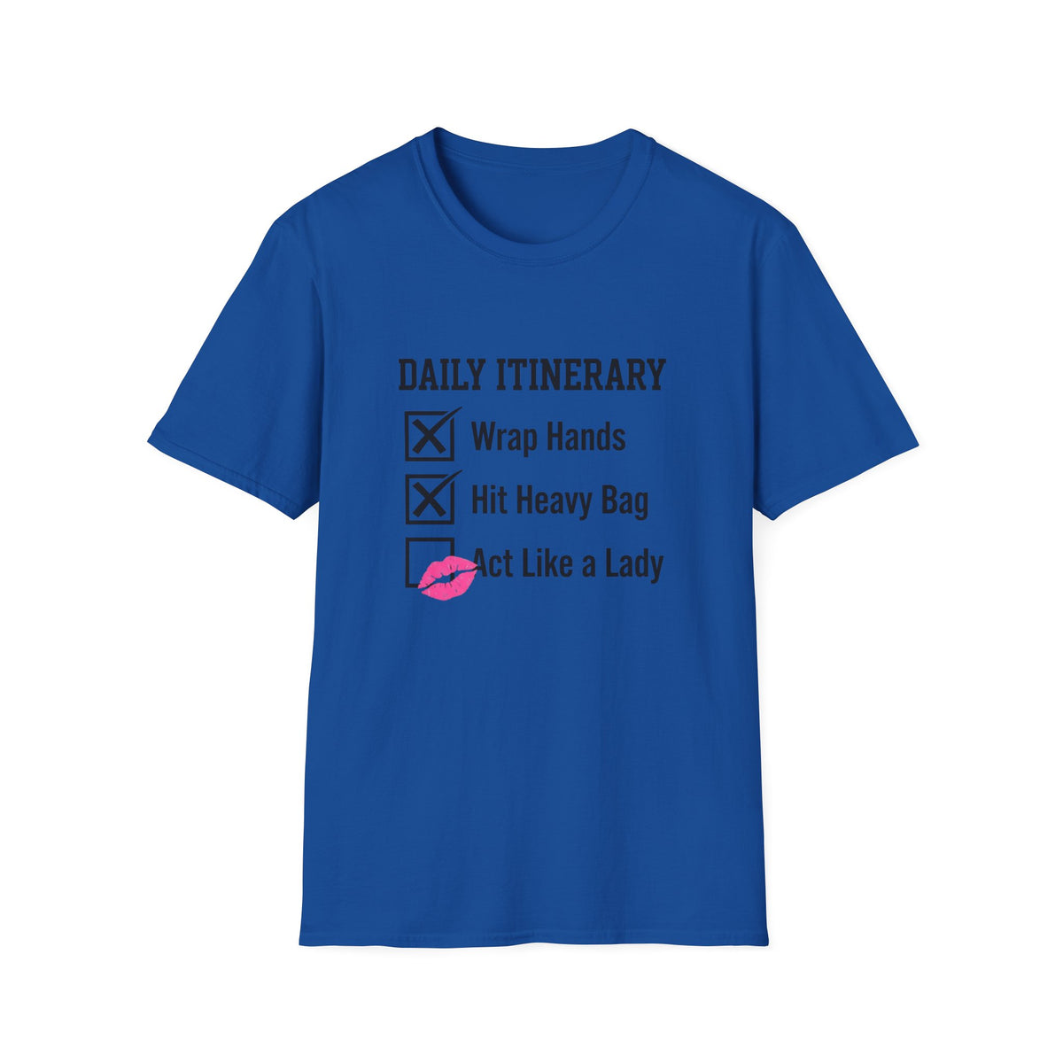 Daily Itinerary Boxing T-Shirt