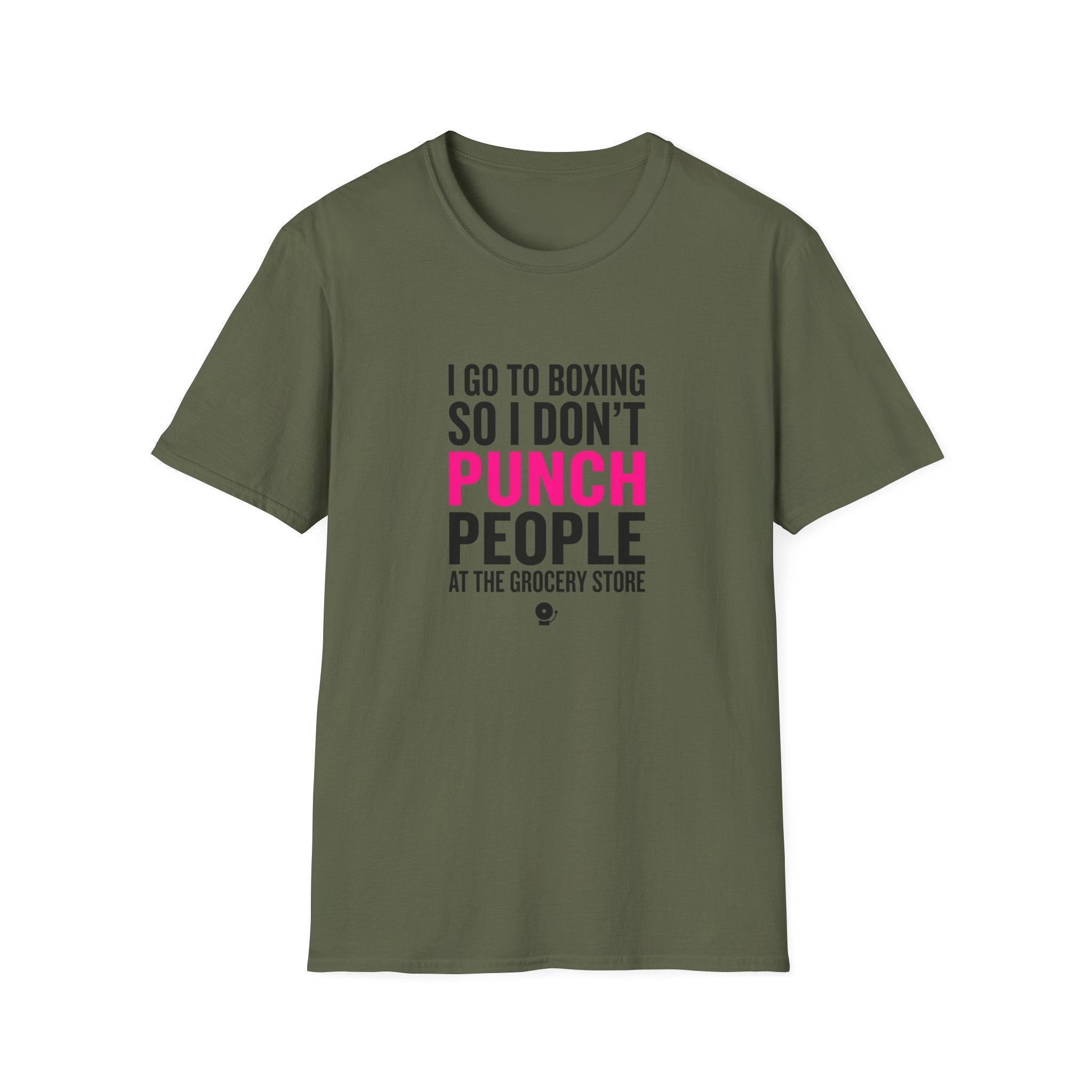 I Go To Boxing So I Don't Punch People At The Grocery Store Boxing T-Shirt