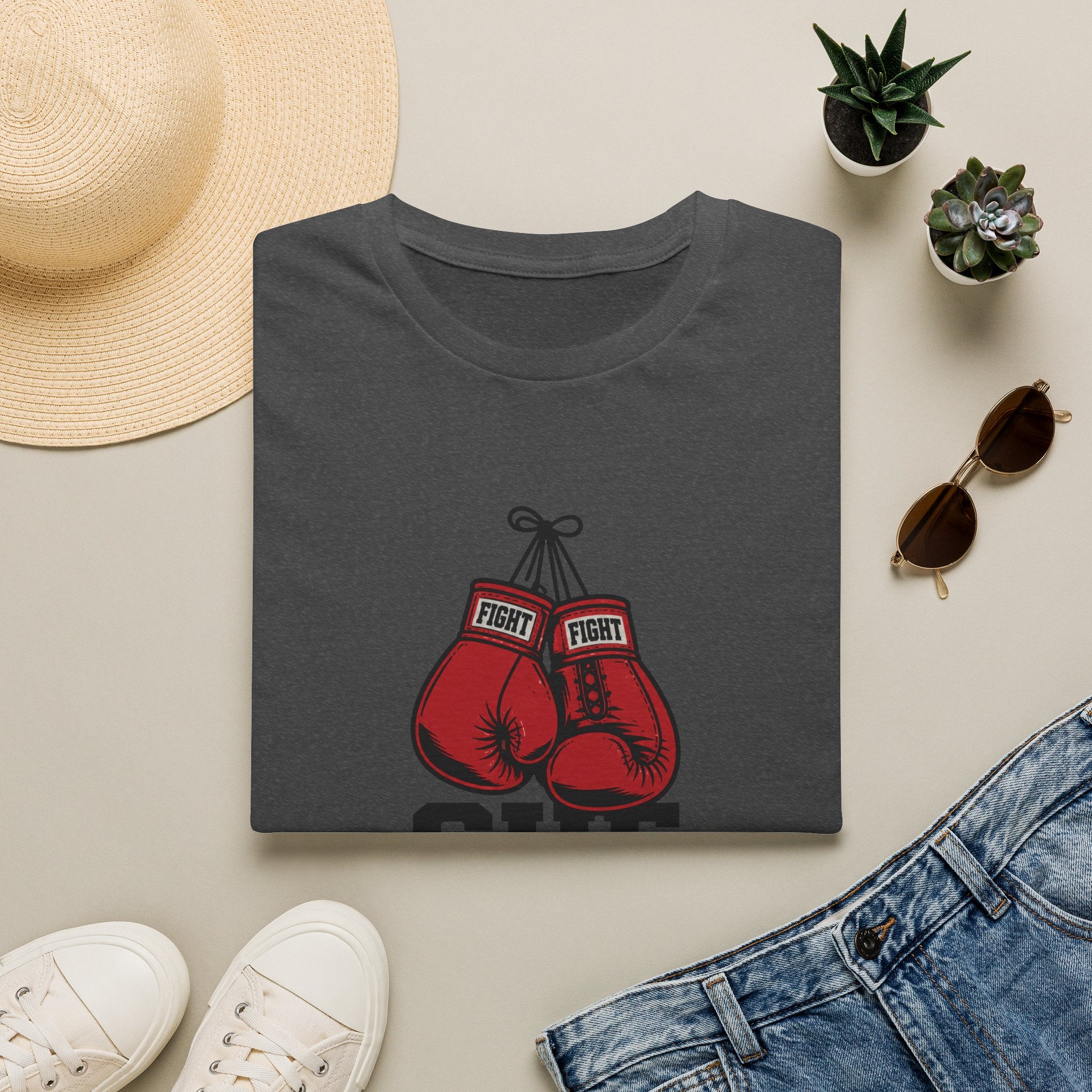 She Hits Hard Boxing T-Shirt