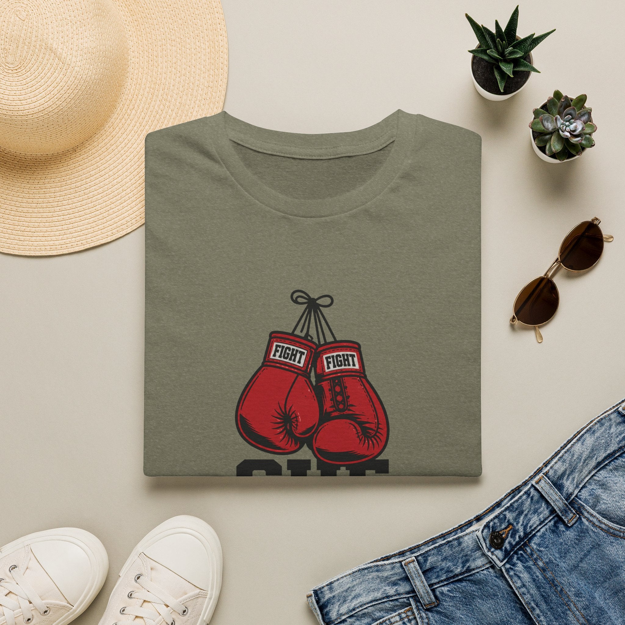 She Hits Hard Boxing T-Shirt