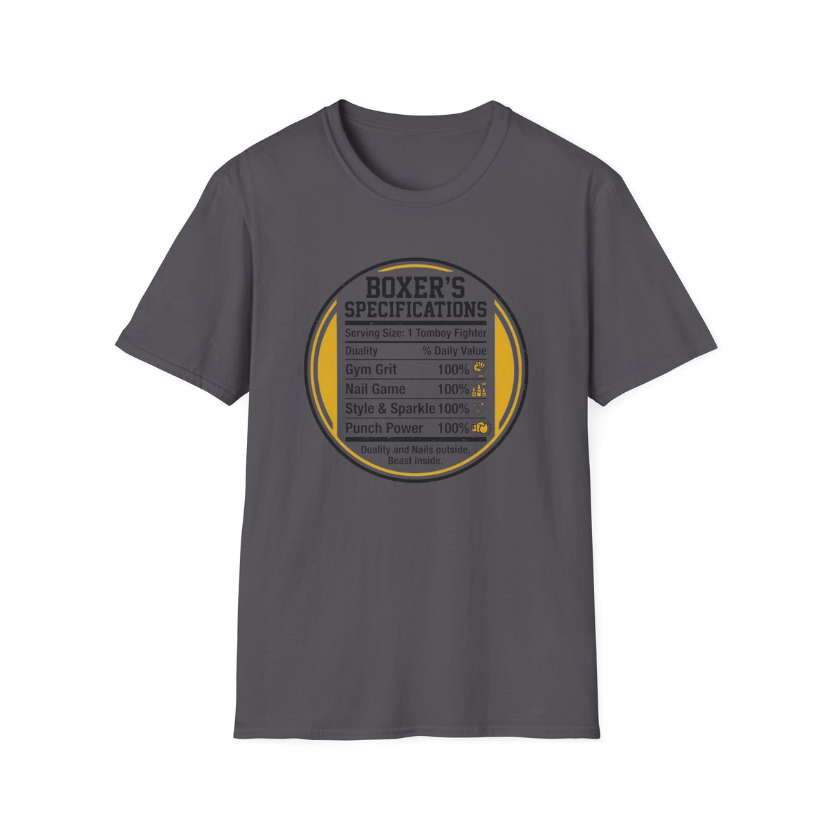 Boxer's Specifications BoxingT-Shirt