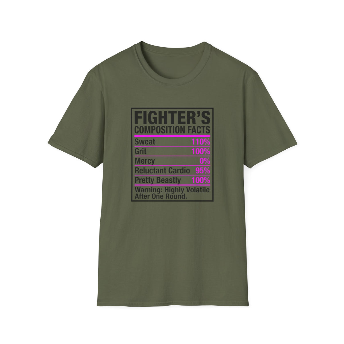 Fighter's Composition Facts Boxing T-Shirt