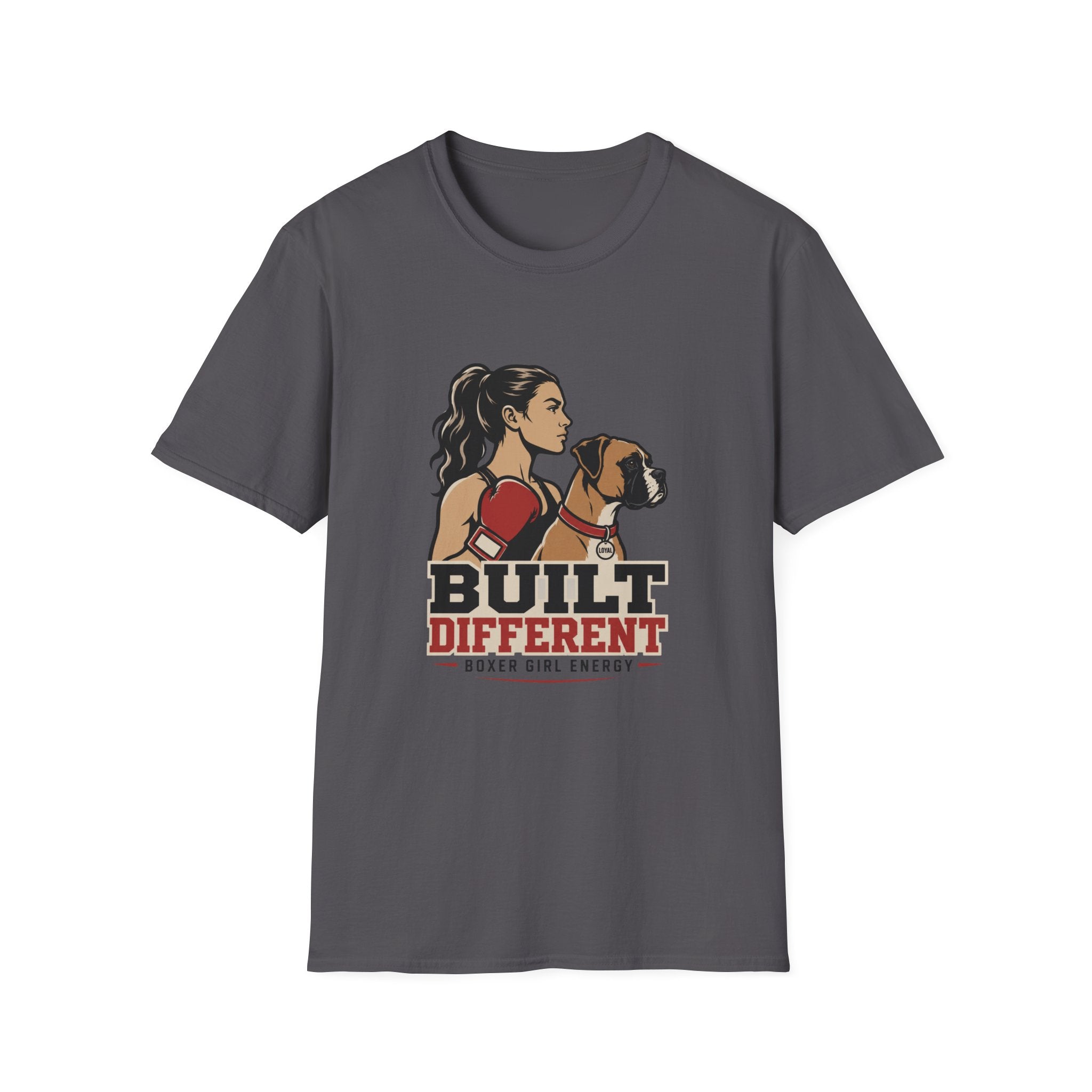 Built Different Boxer Girl Energy Boxing T-Shirt