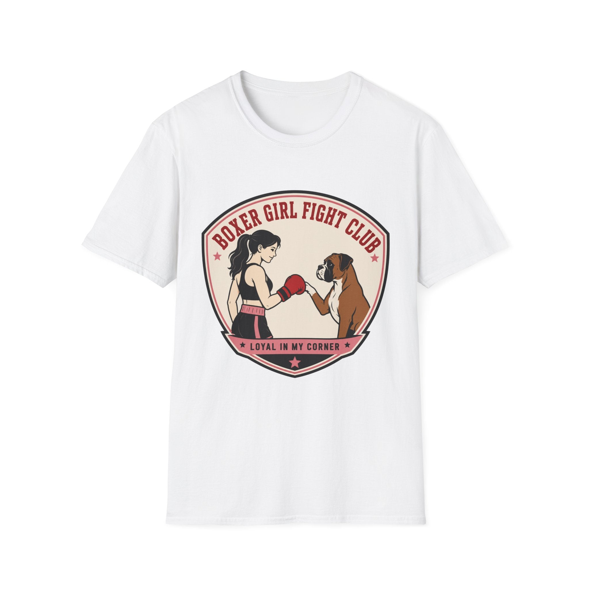Boxer Girl Fight Club Loyal In My Corner Boxing T-Shirt