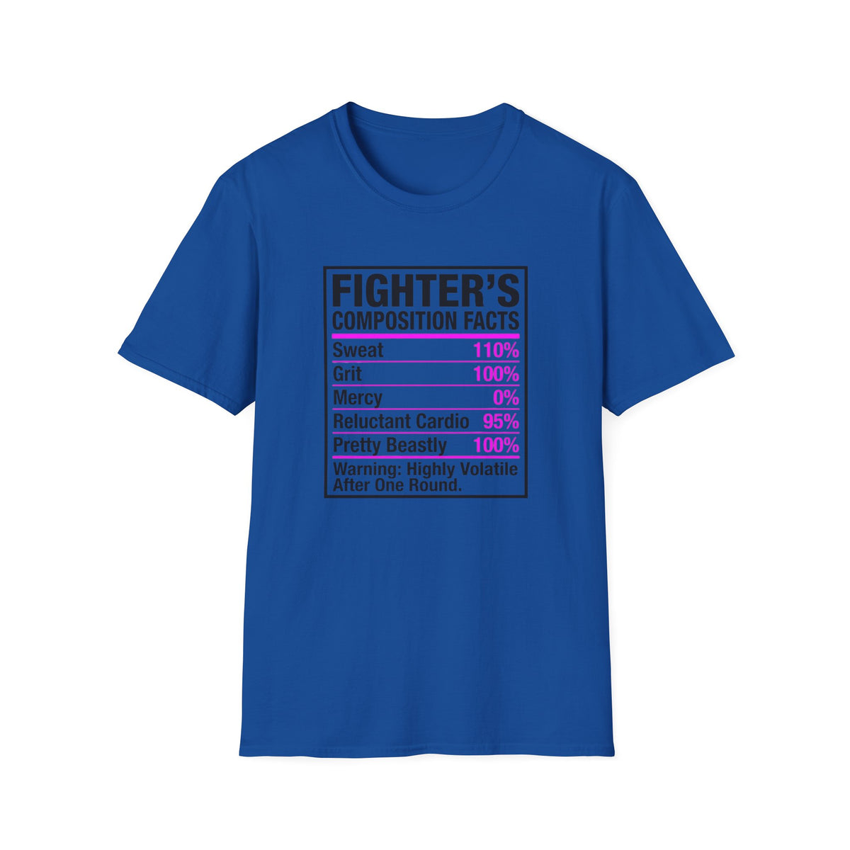 Fighter's Composition Facts Boxing T-Shirt