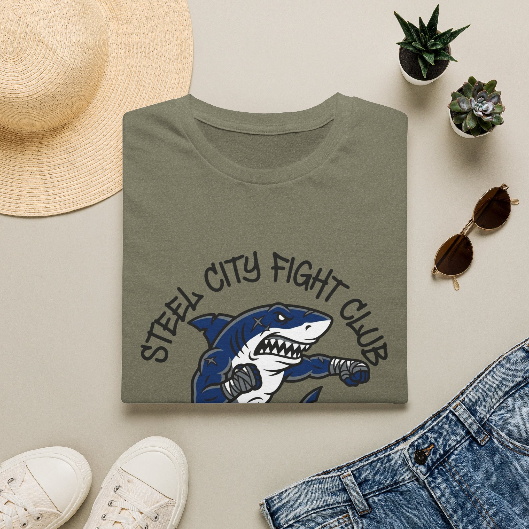 Steel City Fight Club Salt, Sweat & Spar Boxing T-Shirt