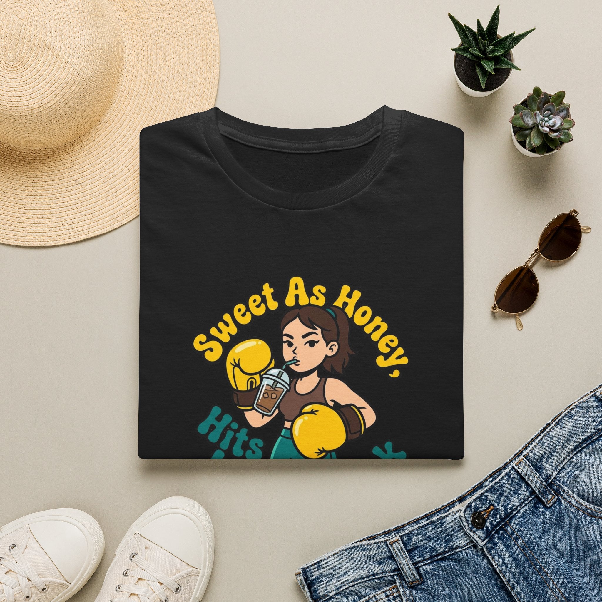 Sweet As Honey Hits Like A Truck Boxing T-Shirt