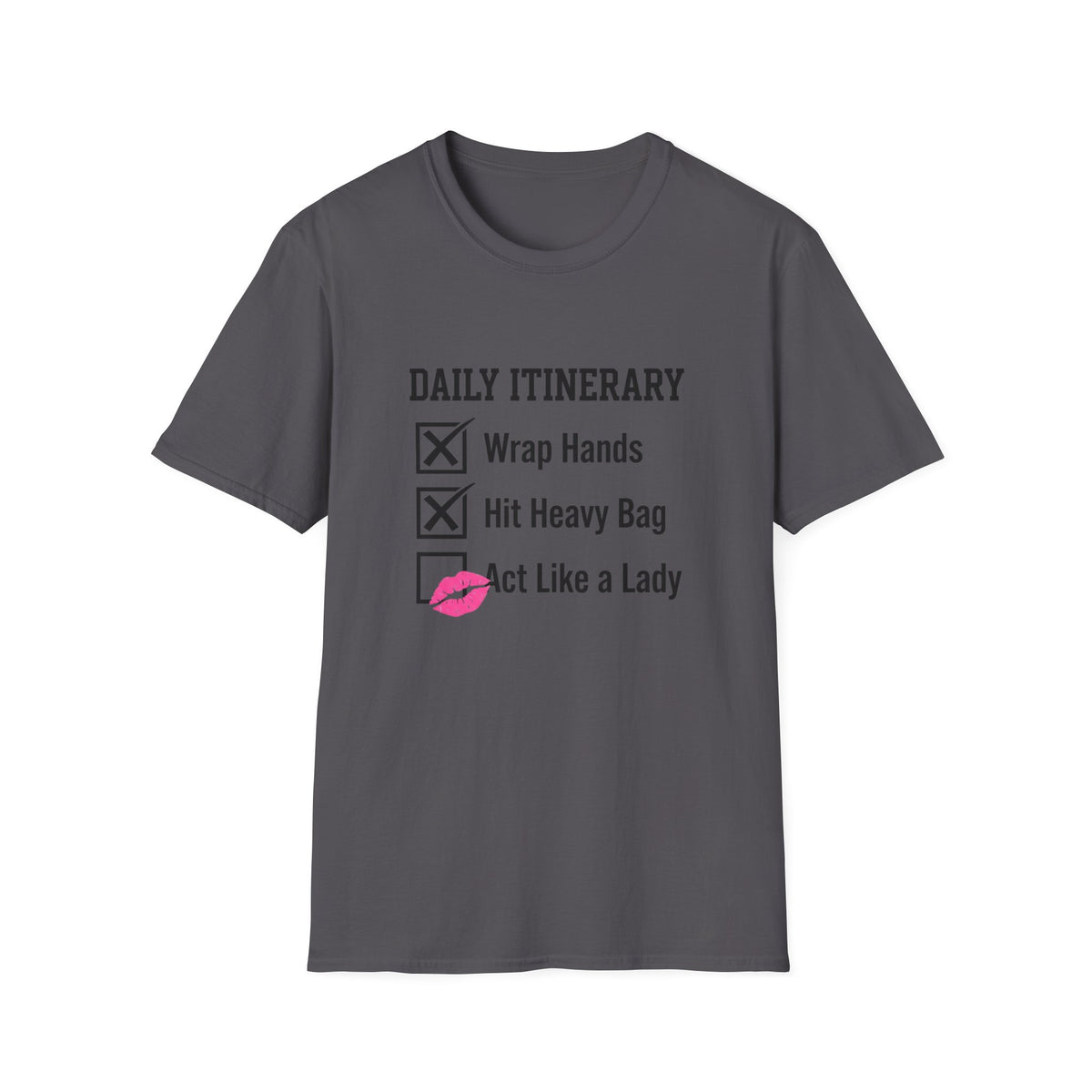 Daily Itinerary Boxing T-Shirt
