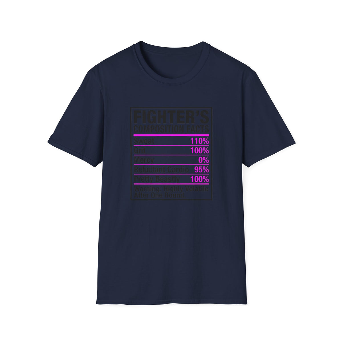 Copy of Fighter's Composition Facts Boxing T-Shirt