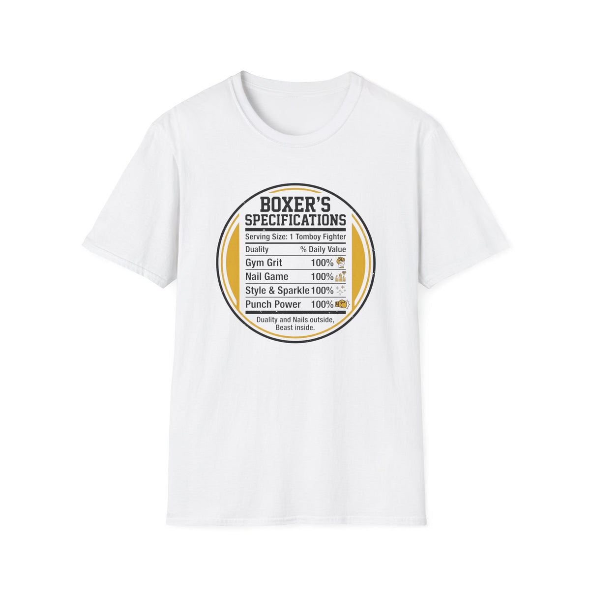 Boxer's Specifications BoxingT-Shirt