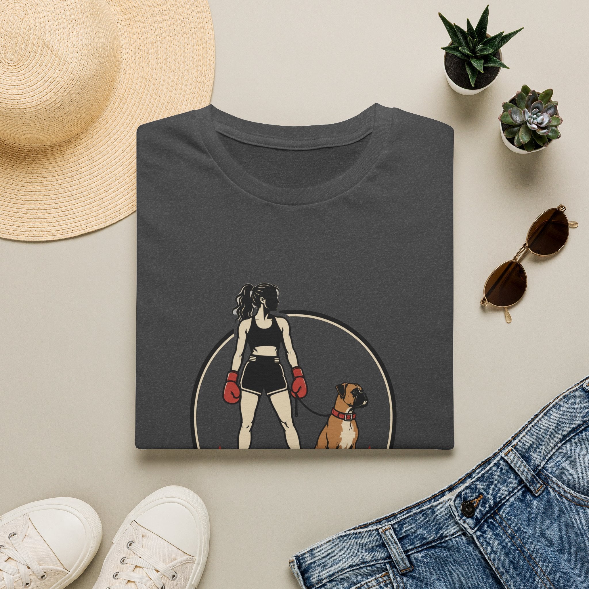 Boxer Dog Mom Trained To Protect Boxing T-Shirt