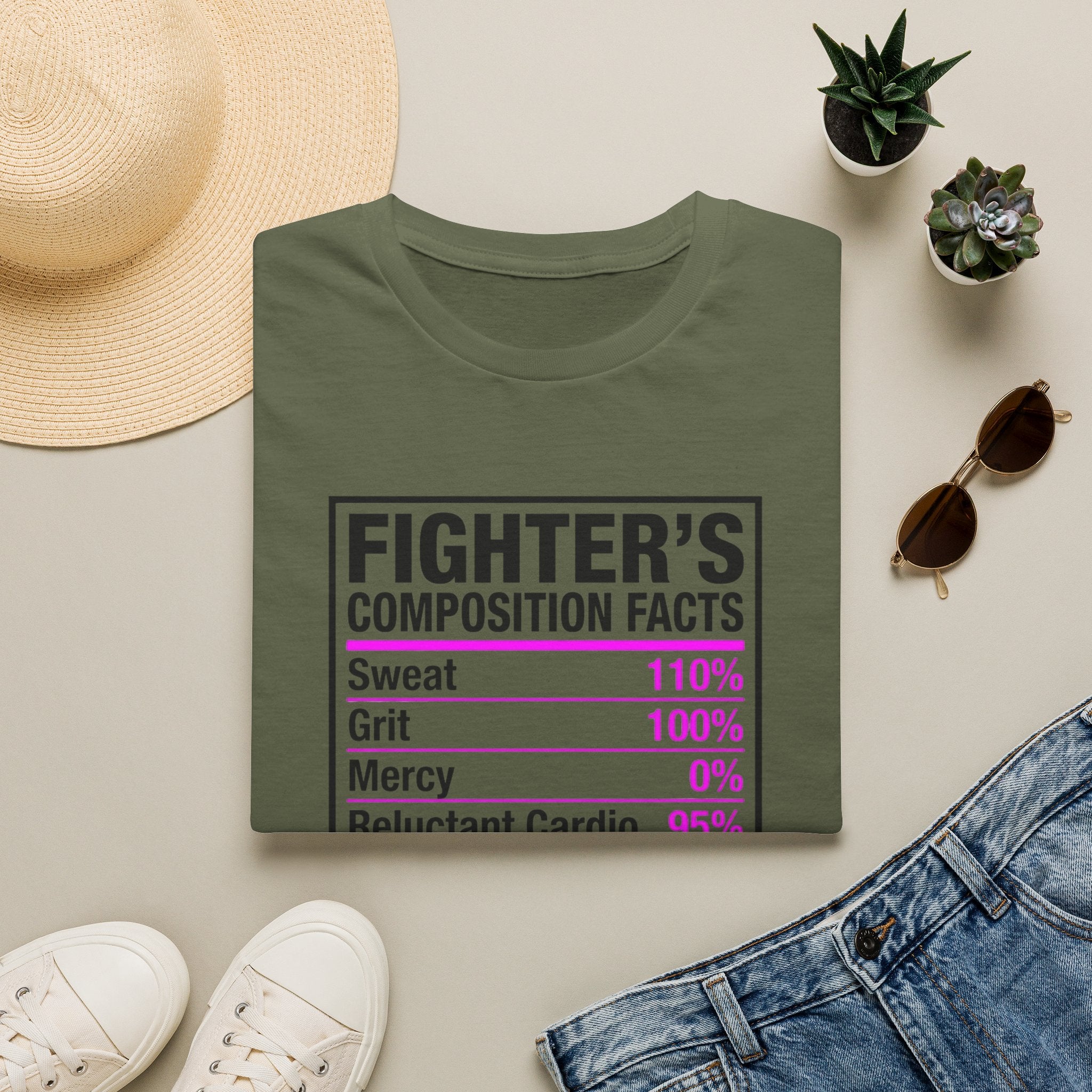 Fighter's Composition Facts Boxing T-Shirt