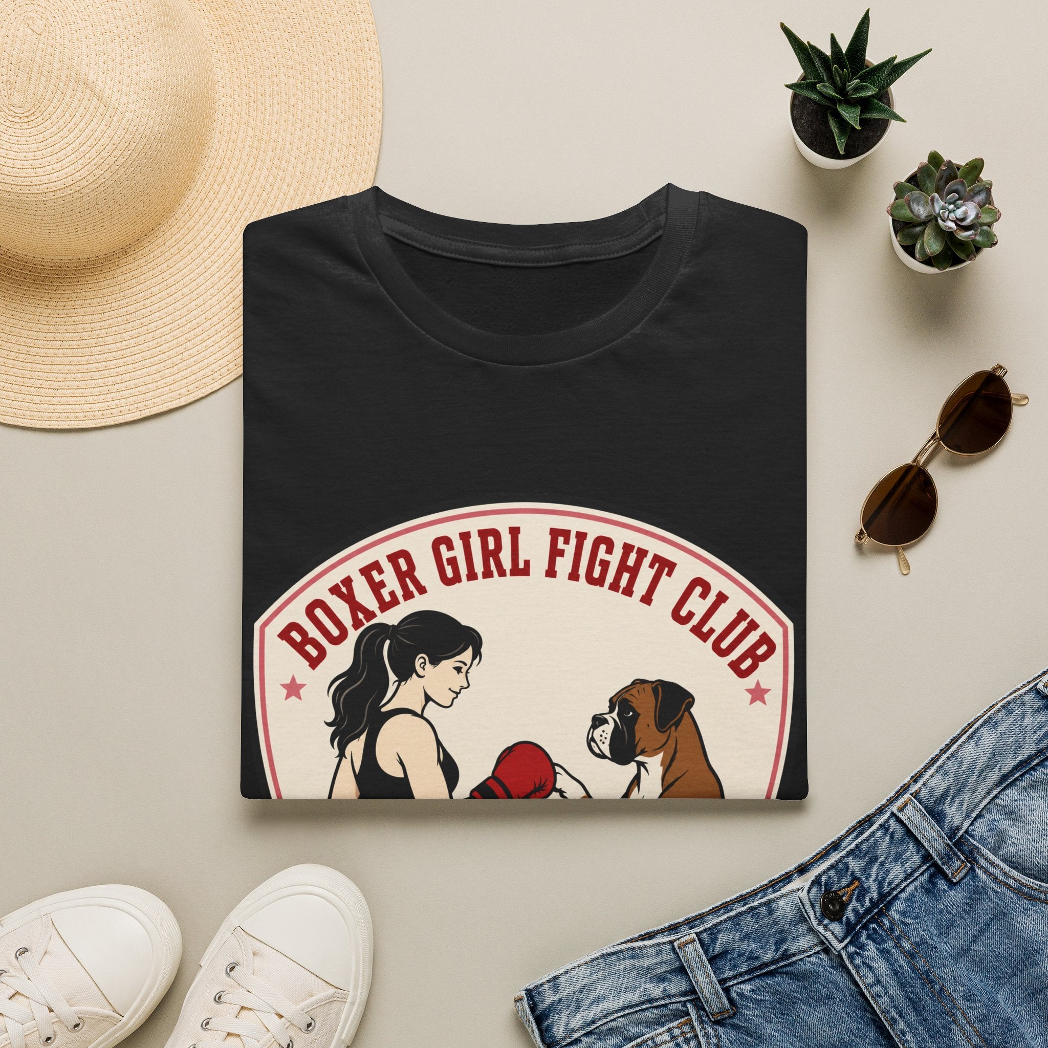 Boxer Girl Fight Club Loyal In My Corner Boxing T-Shirt