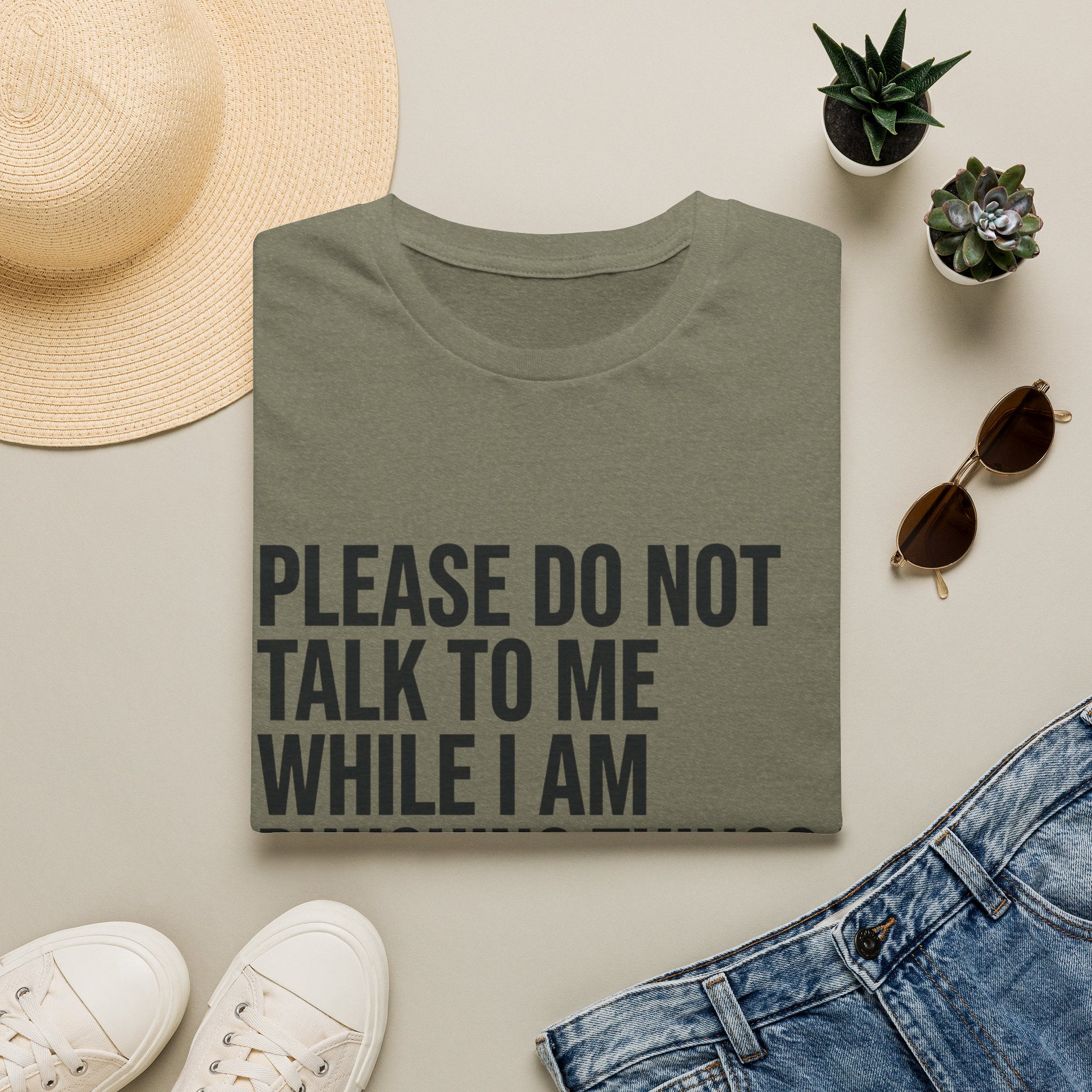 Please Don't Talk To Me While I Am Punching Things Boxing T-Shirt