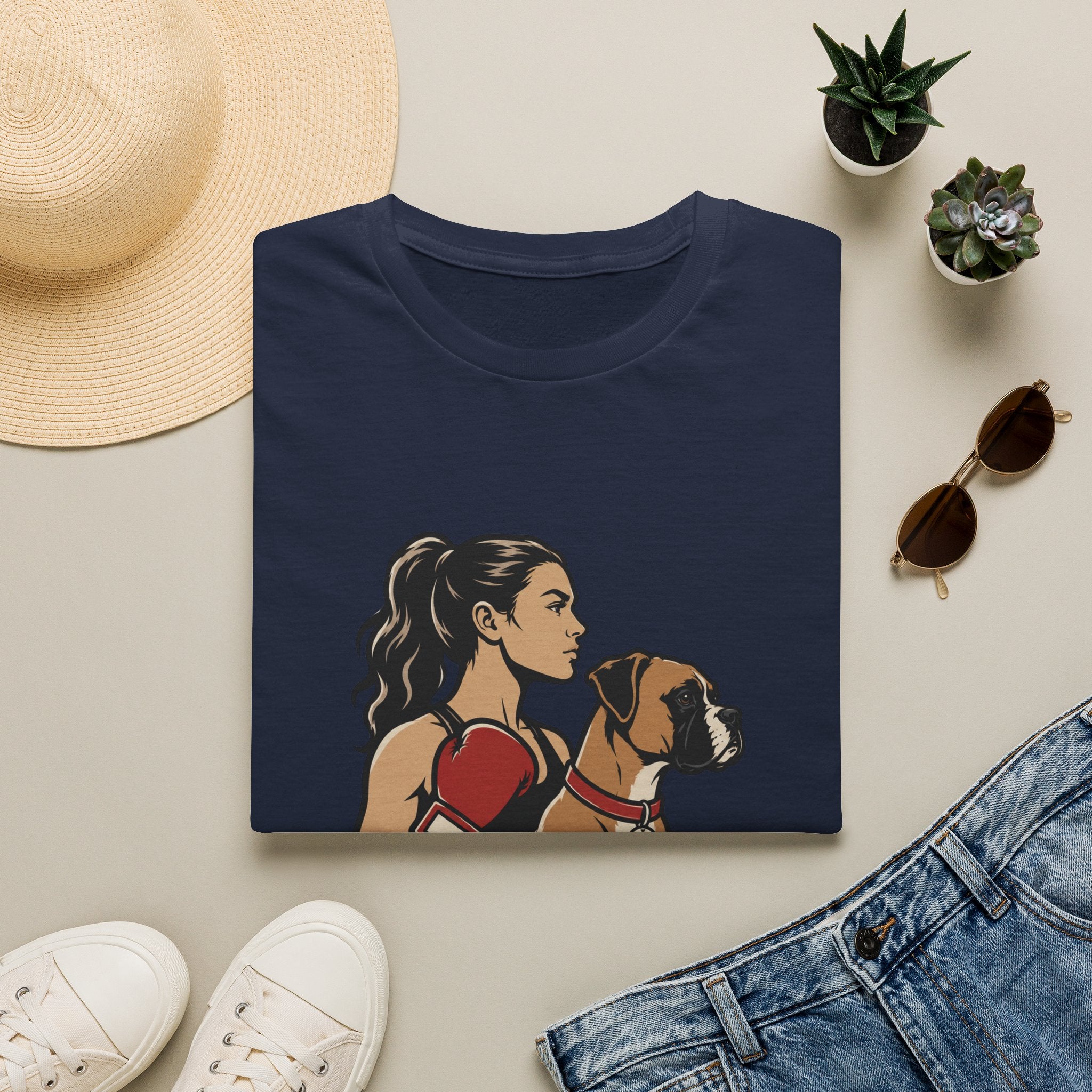 Built Different Boxer Girl Energy Boxing T-Shirt