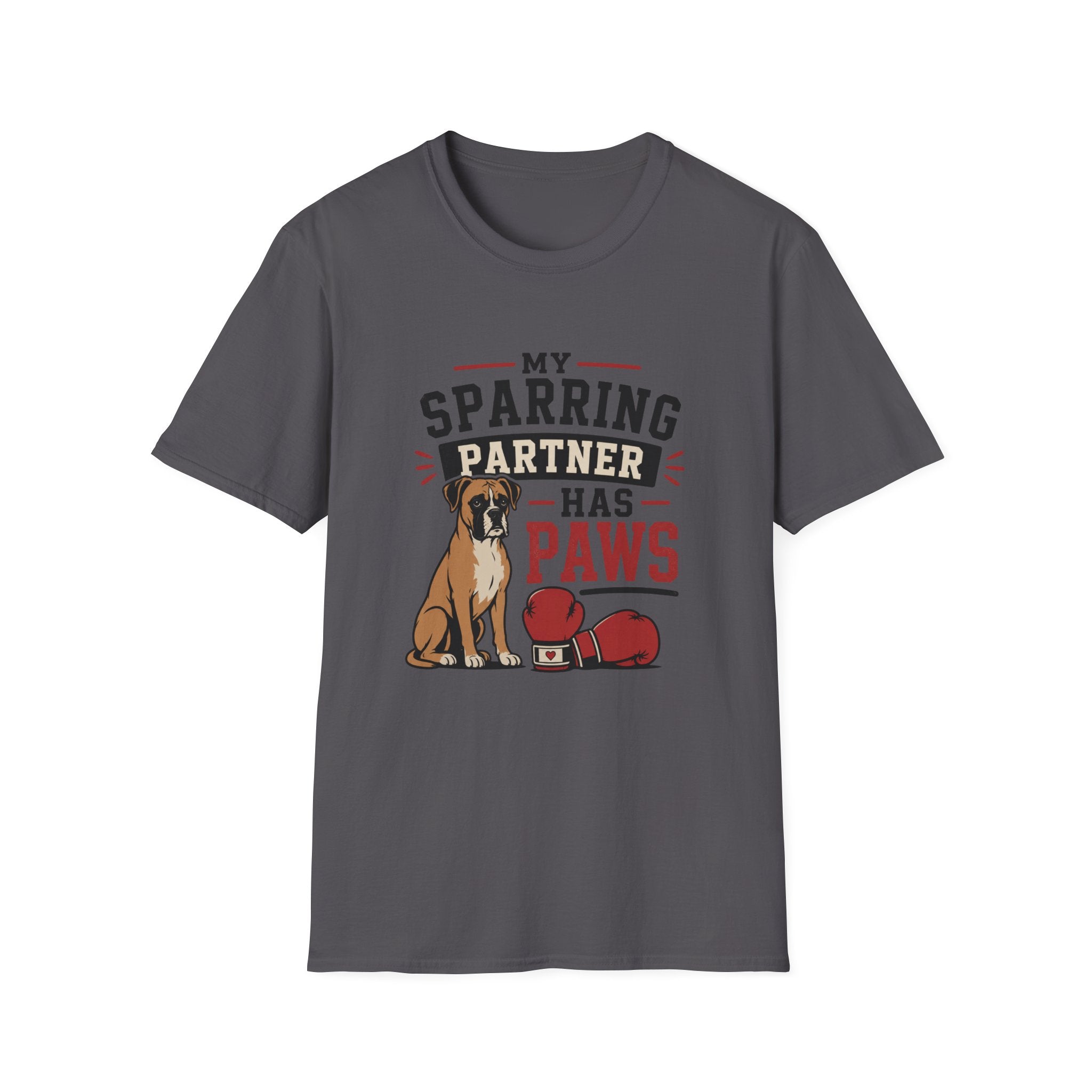My Sparring Partner Has Paws Boxing T-Shirt