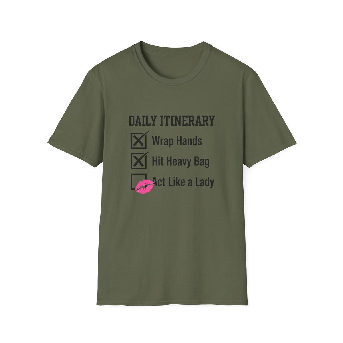 Daily Itinerary Boxing T-Shirt