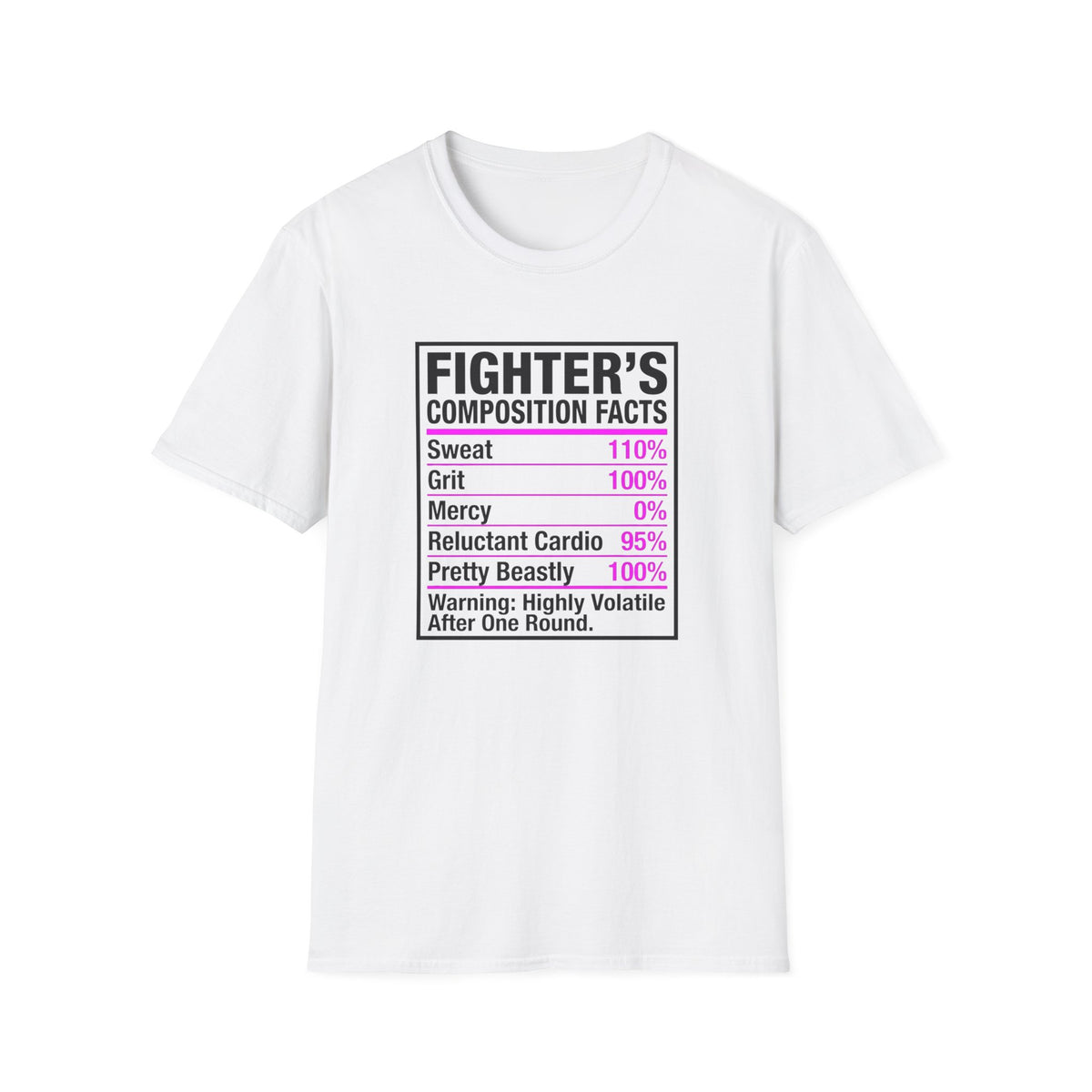 Fighter's Composition Facts Boxing T-Shirt