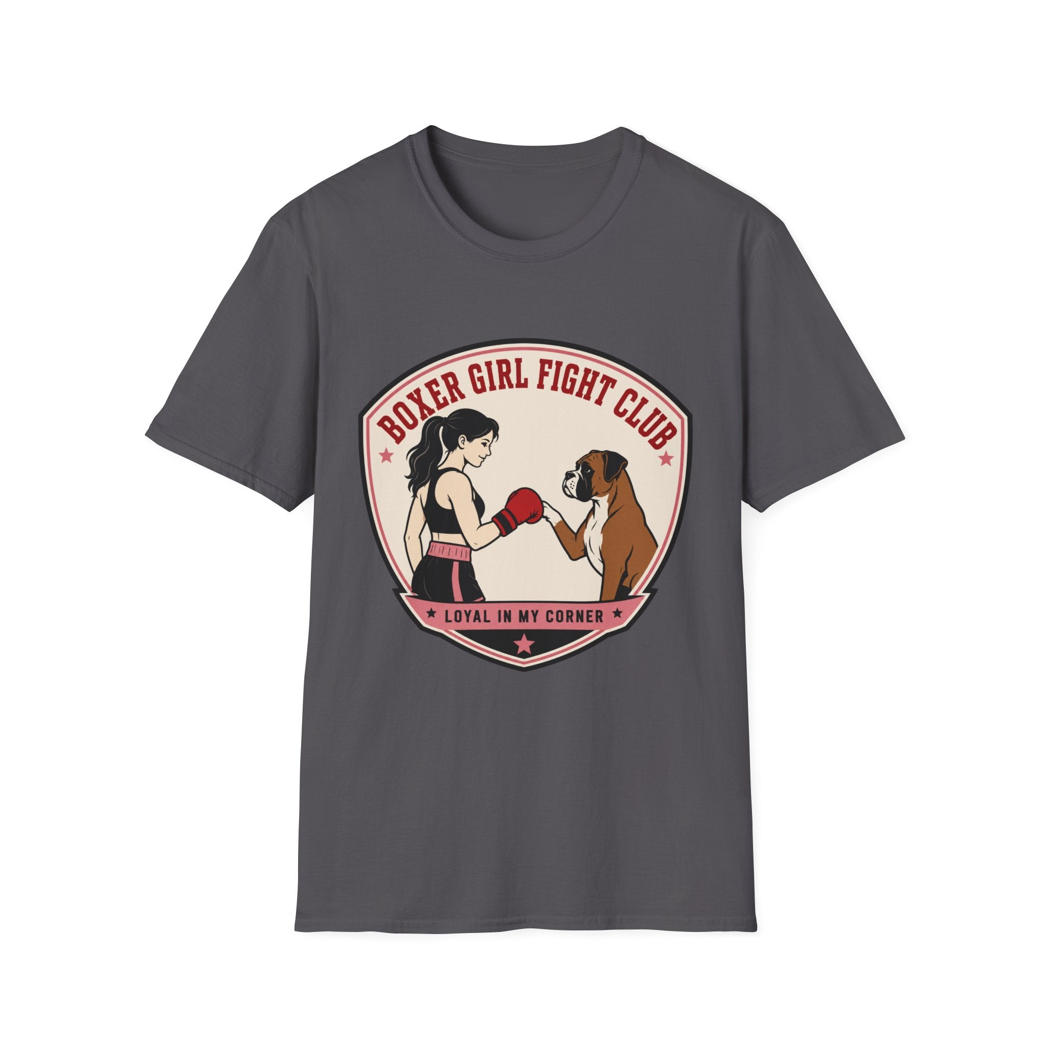 Boxer Girl Fight Club Loyal In My Corner Boxing T-Shirt