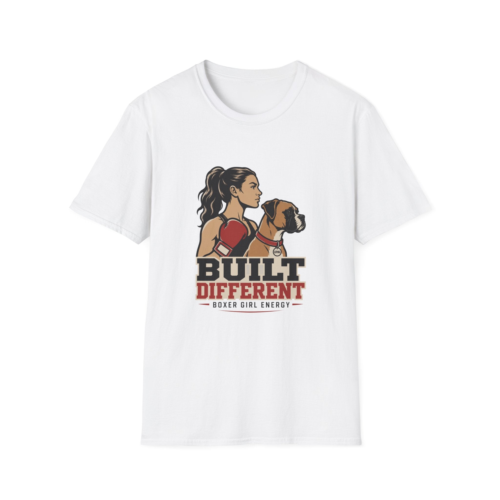 Built Different Boxer Girl Energy Boxing T-Shirt