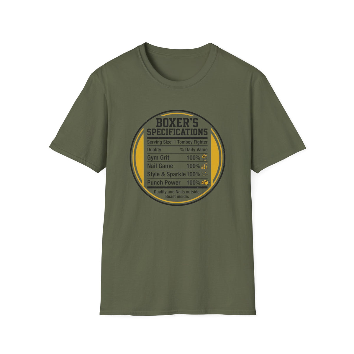 Boxer's Specifications BoxingT-Shirt