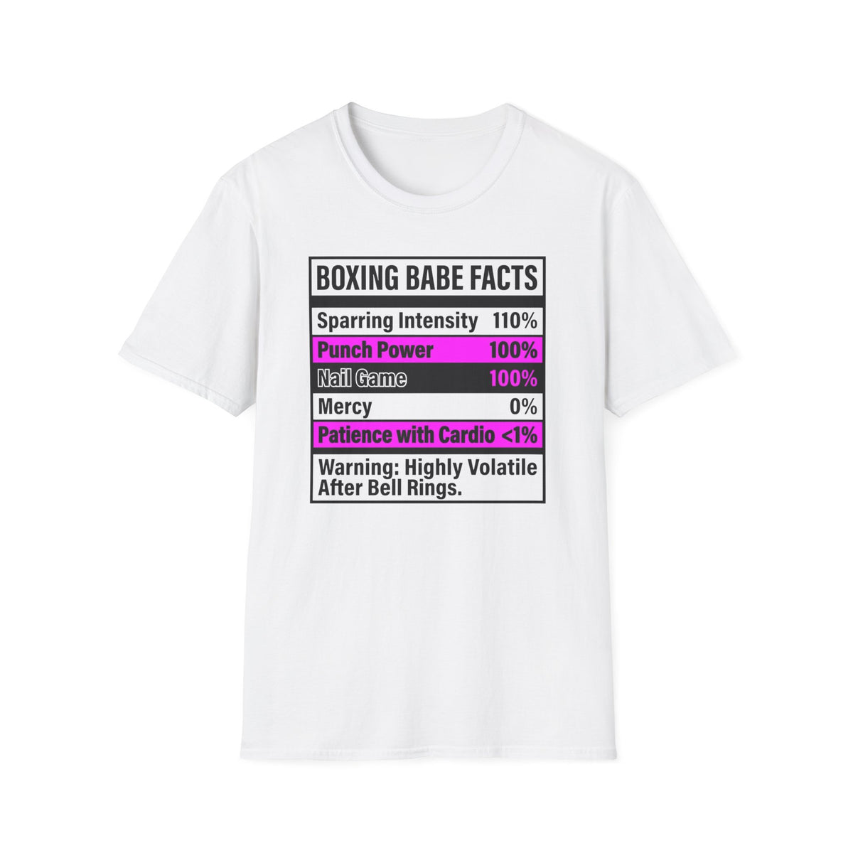 Boxing Babe Facts Boxing T-Shirt