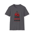 She Hits Hard Boxing T-Shirt