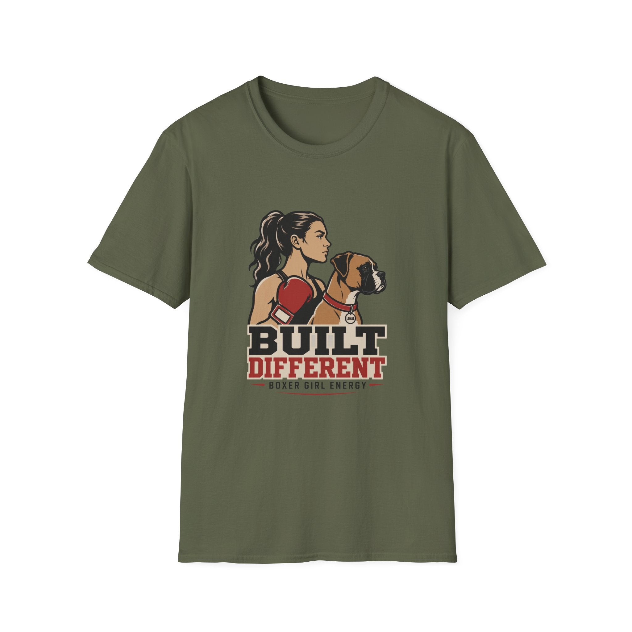 Built Different Boxer Girl Energy Boxing T-Shirt