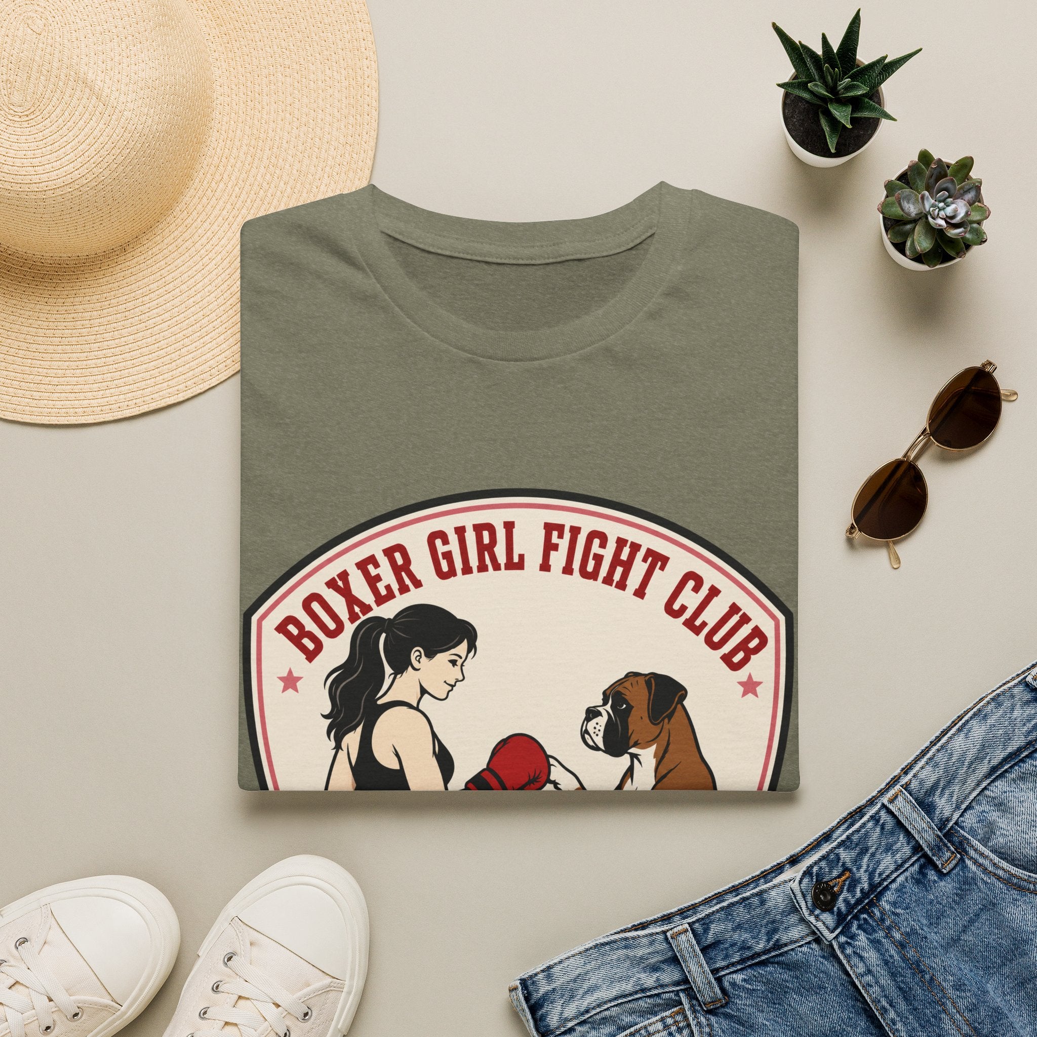 Boxer Girl Fight Club Loyal In My Corner Boxing T-Shirt
