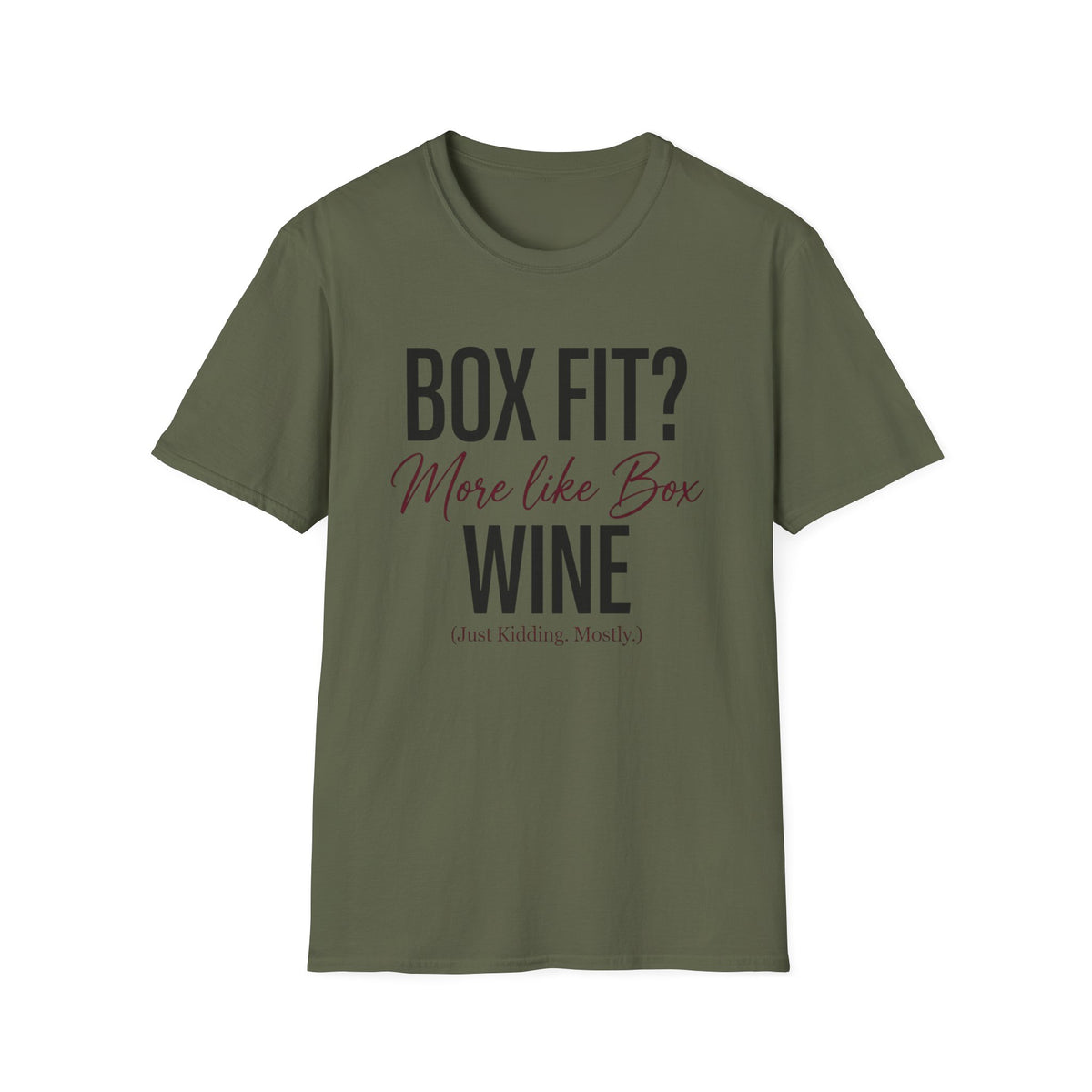 Box Fit? More Like Box Wine Boxing T-Shirt