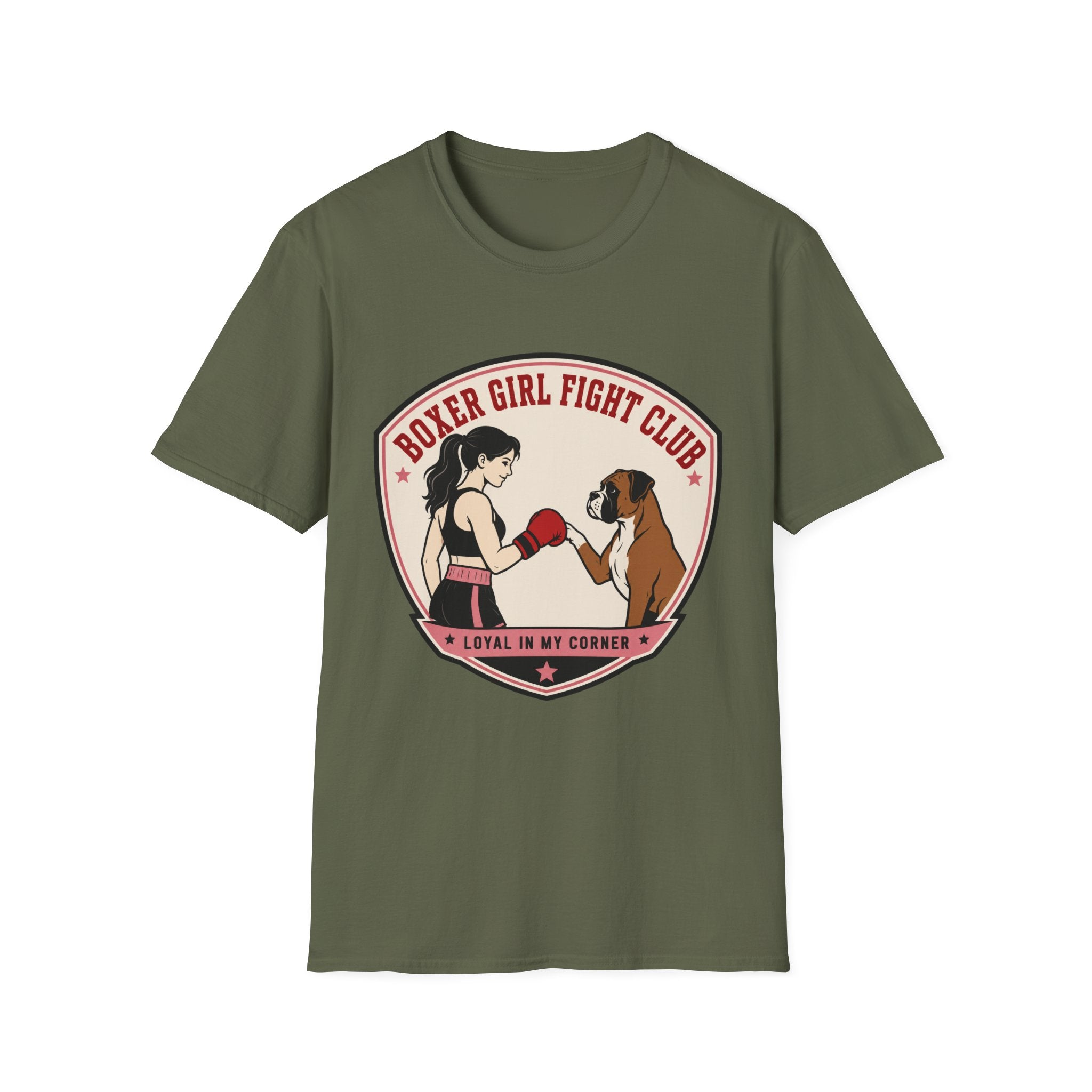 Boxer Girl Fight Club Loyal In My Corner Boxing T-Shirt