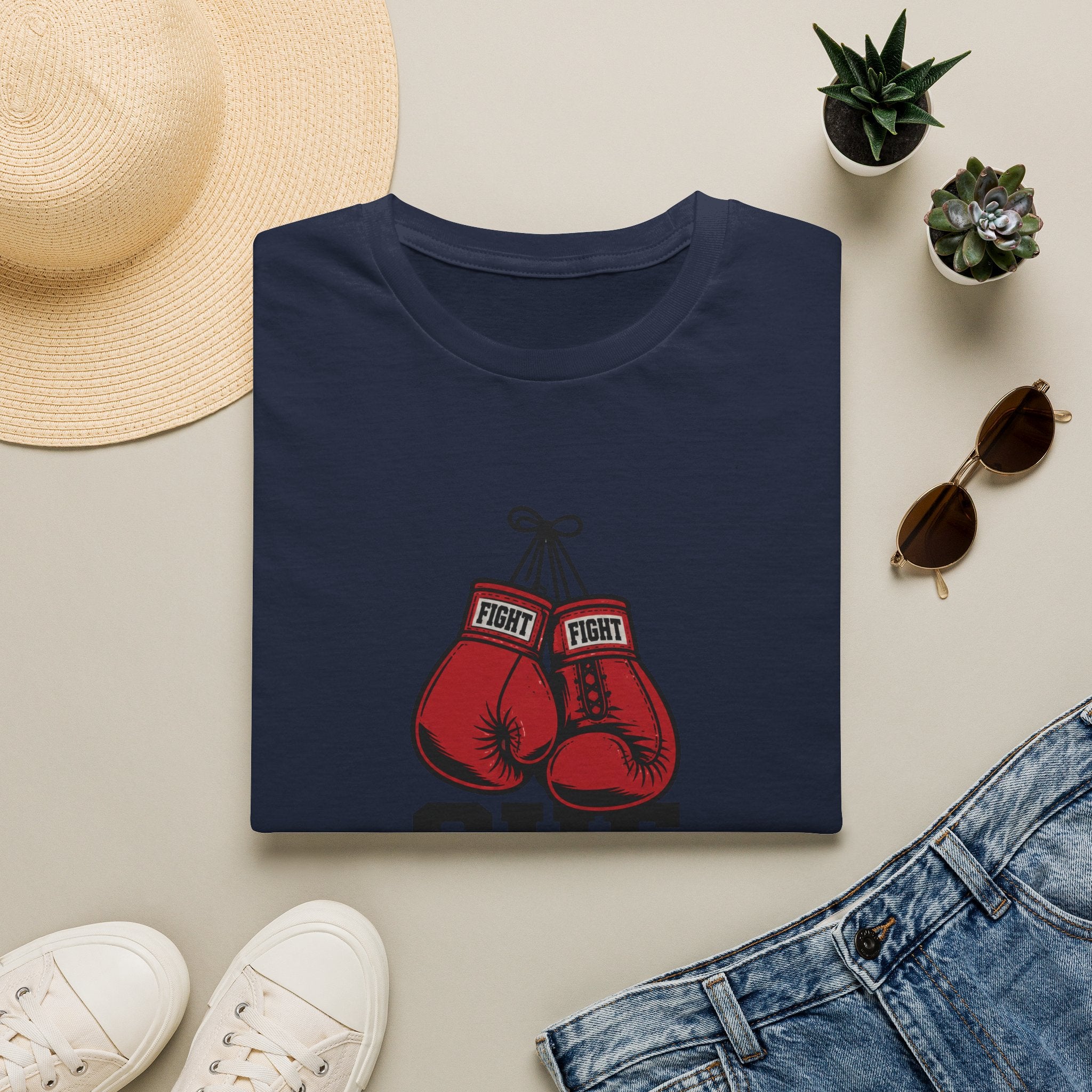 She Hits Hard Boxing T-Shirt