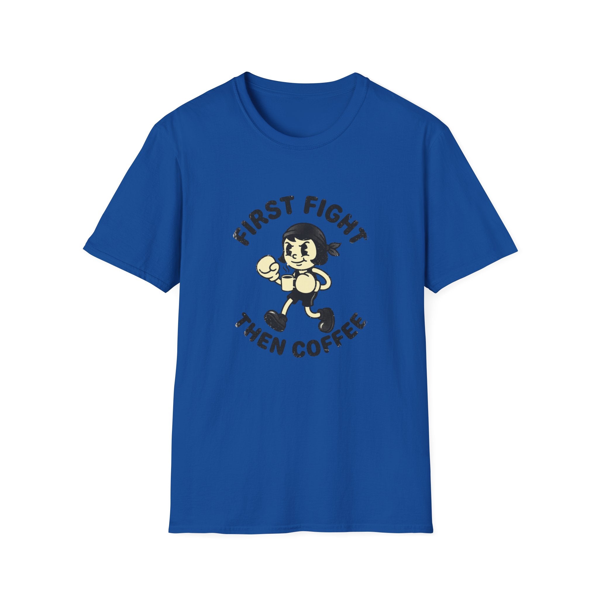 First Fight Then Coffee Boxing T-Shirt