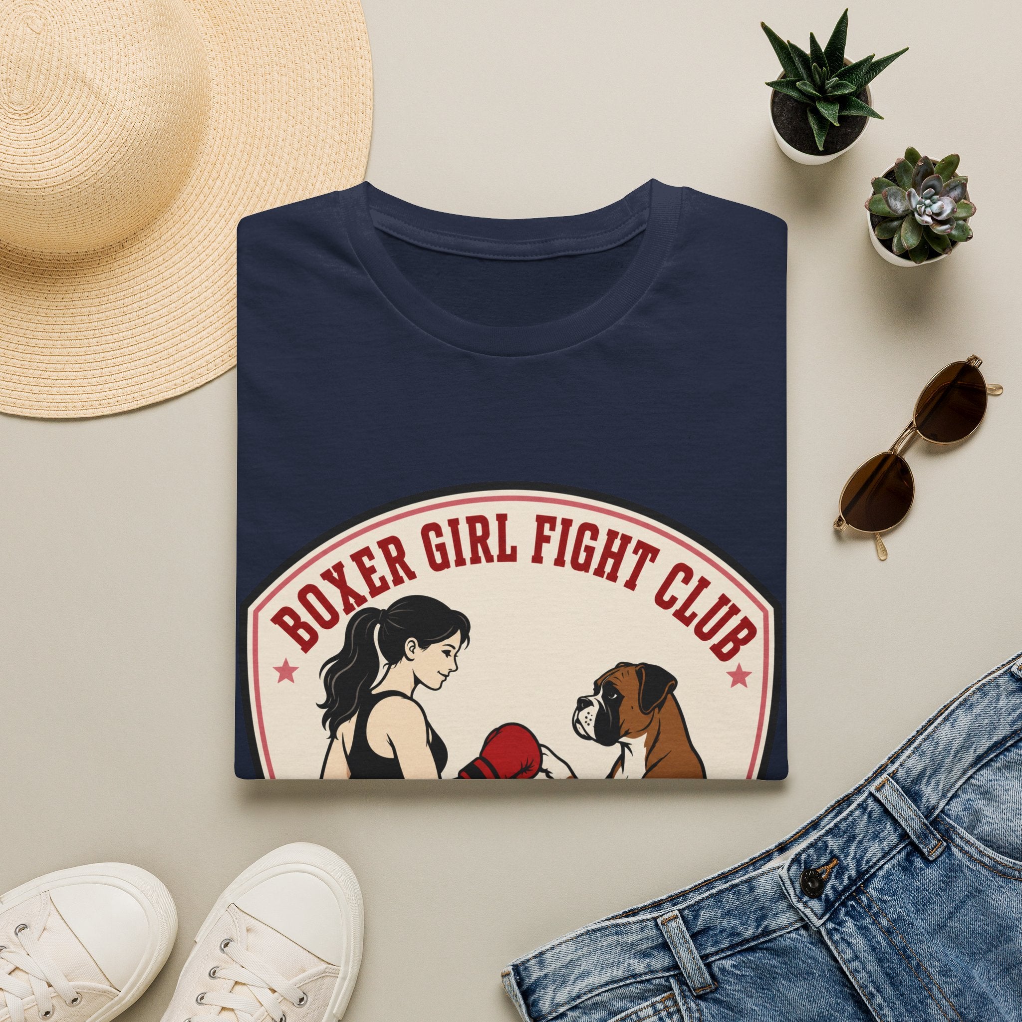 Boxer Girl Fight Club Loyal In My Corner Boxing T-Shirt