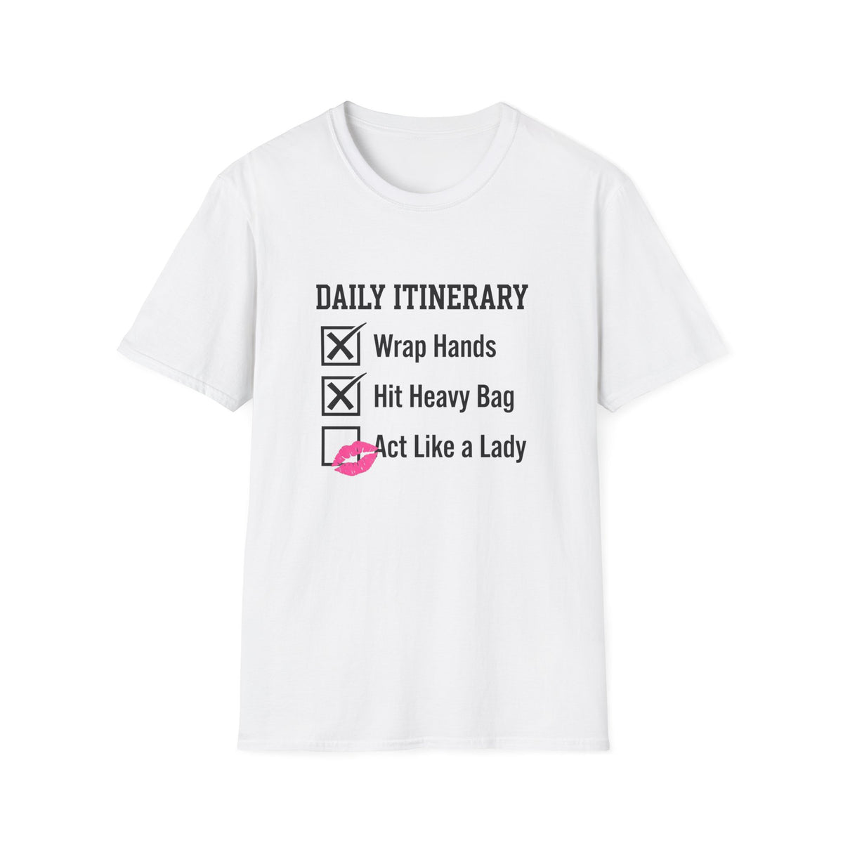 Daily Itinerary Boxing T-Shirt