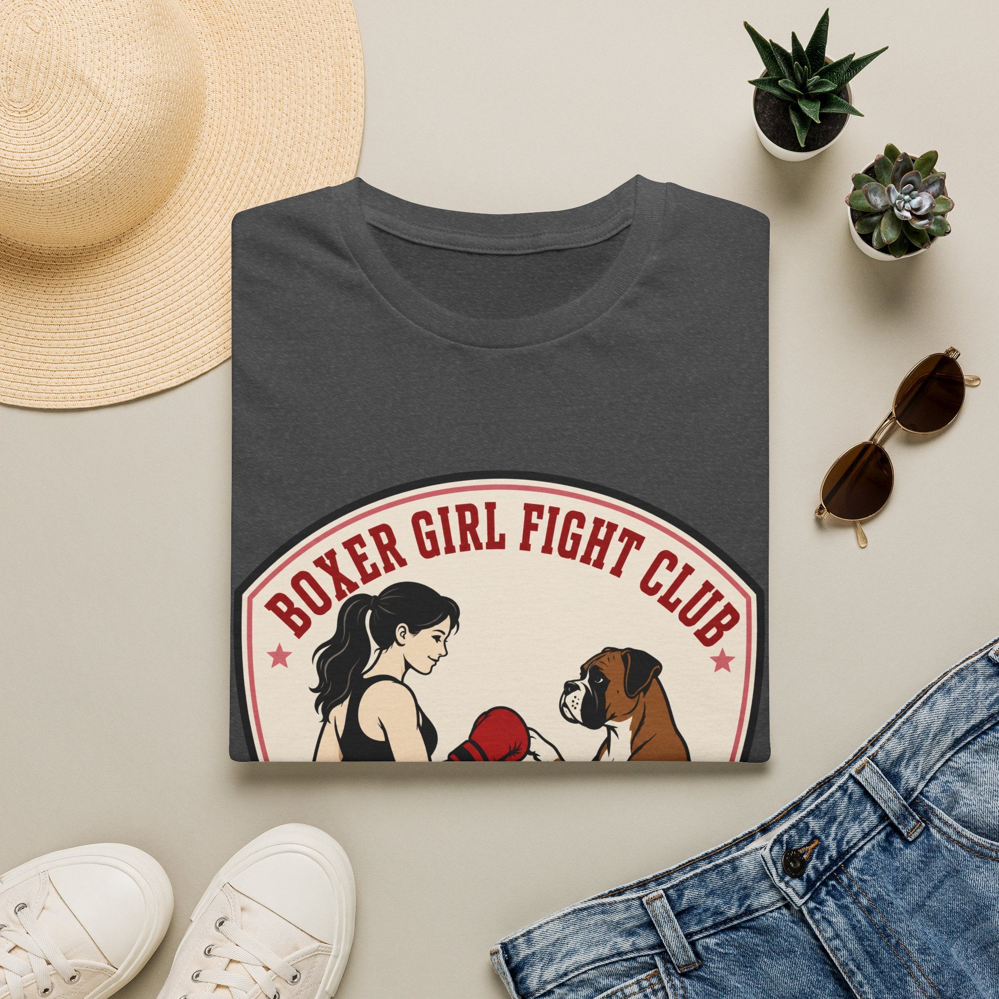 Boxer Girl Fight Club Loyal In My Corner Boxing T-Shirt