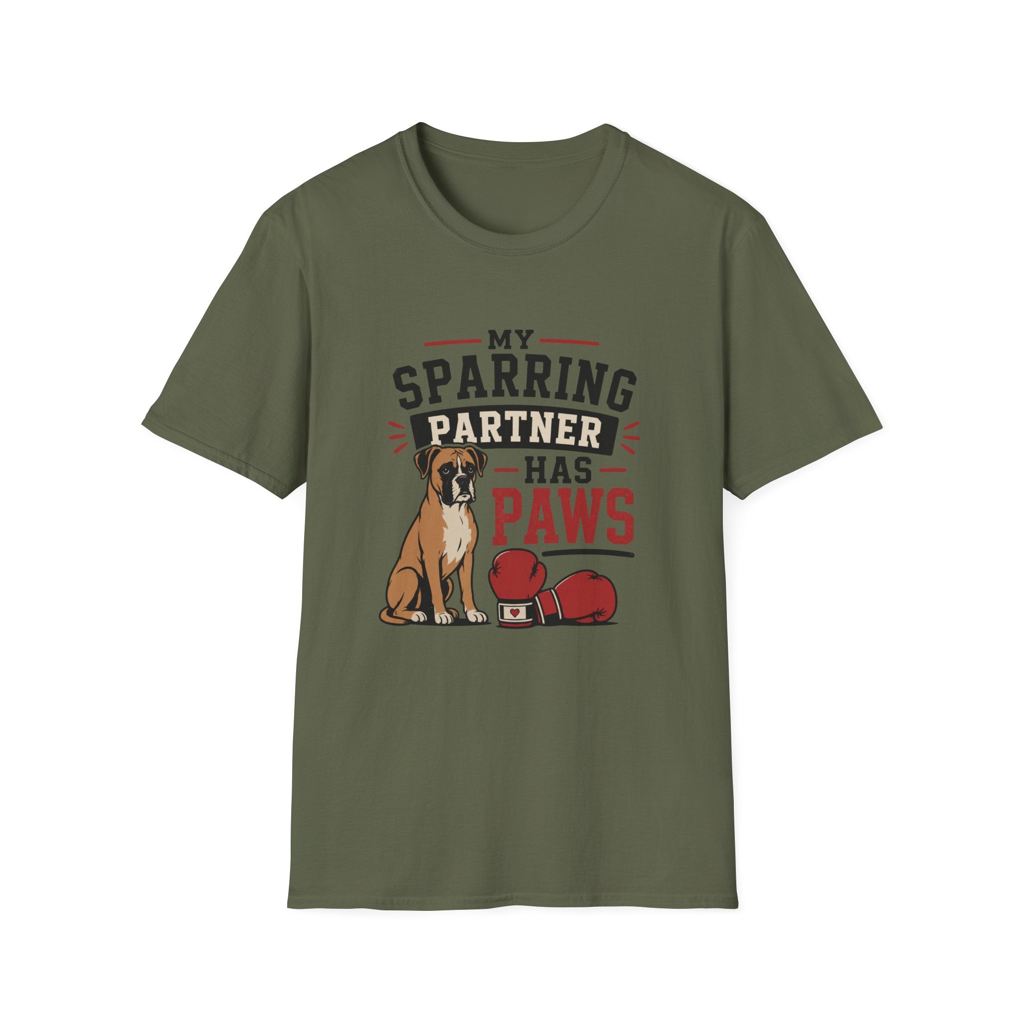 My Sparring Partner Has Paws Boxing T-Shirt